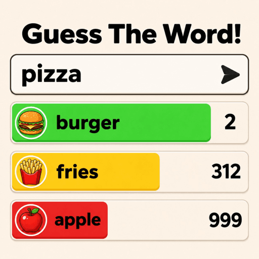 🤔Hot or Cold: Guess the Word!