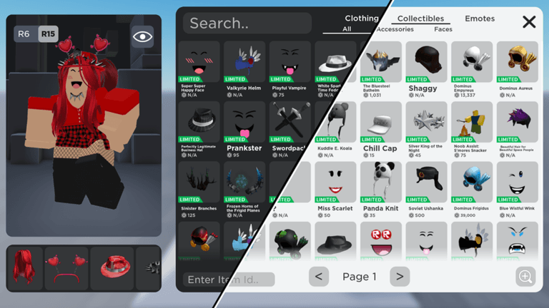 Try on expensive Limited & Collectible items for free!